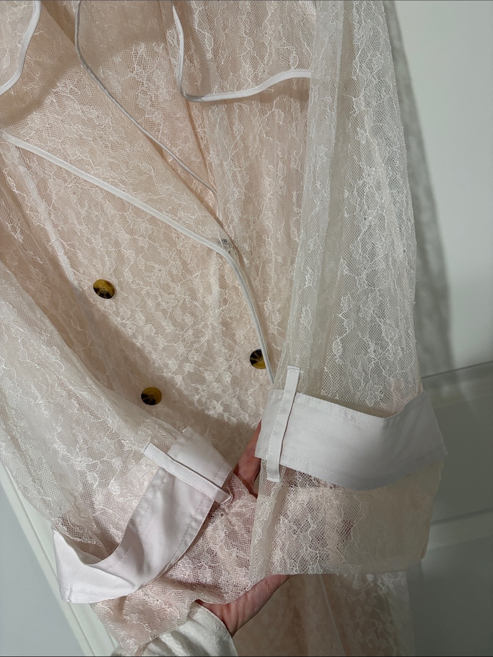victoria secret lace trench coat - Picture 10 of 11